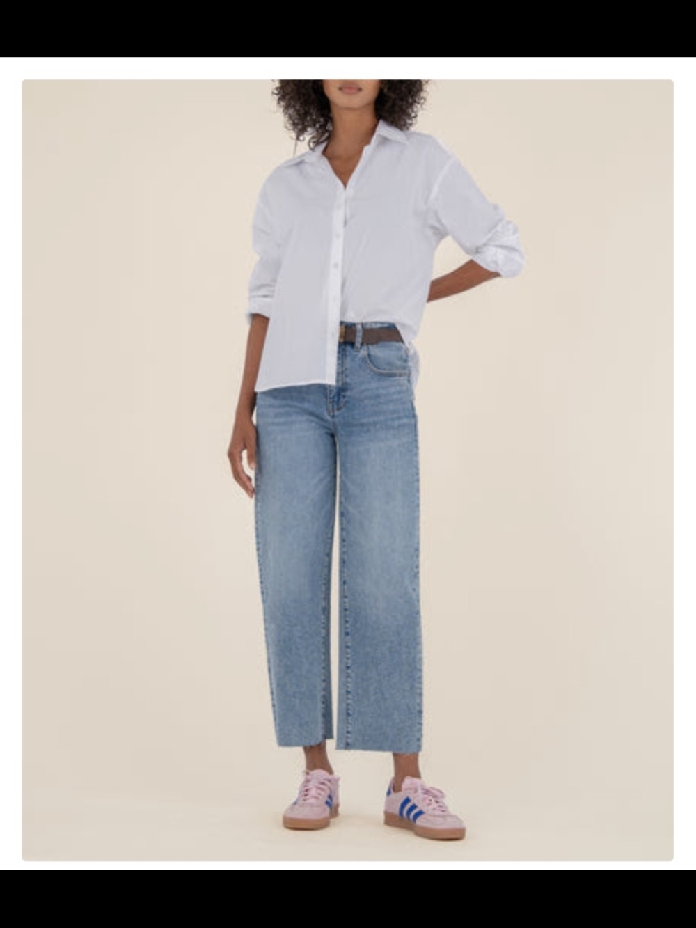 Kut From The Kloth Gwen High Waist Slouchy Light Blue Women’s Jeans Size 0P NWT - Picture 2 of 2